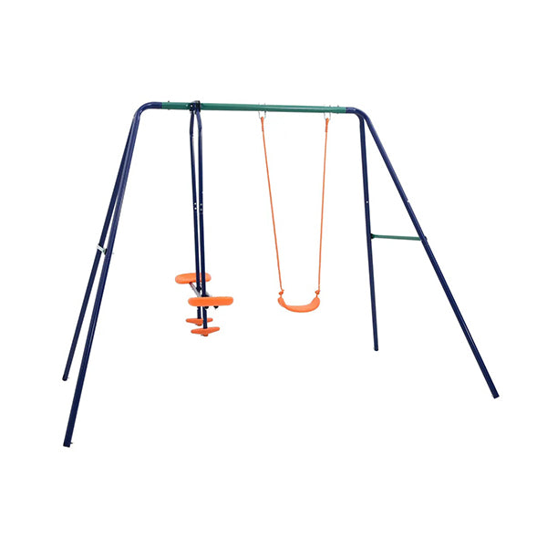 Swing Set With 3 Seats Steel