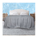 Throw Blanket Soft Bedsheet Rug Luxury Reversible Grey