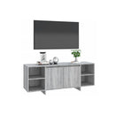 Tv Cabinet Grey Sonoma 130 X 35 X 50 Cm Engineered Wood