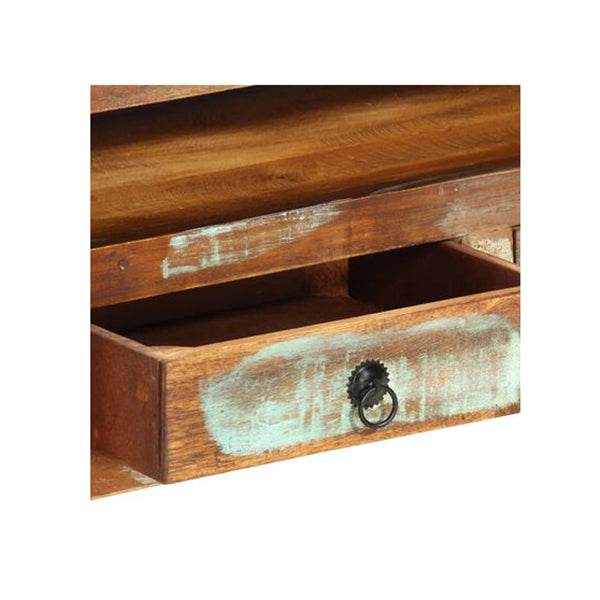 Tv Cabinet Multicolour 110 X 30 X 40 Cm Solid Reclaimed Wood