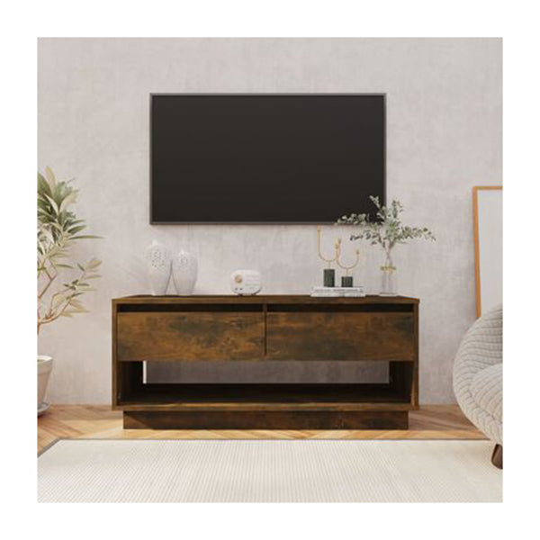 Tv Cabinet Smoked Oak 102 X 41 X 44 Cm Chipboard