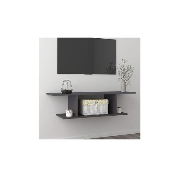 Tv Cabinet Wall Mounted High Gloss Grey