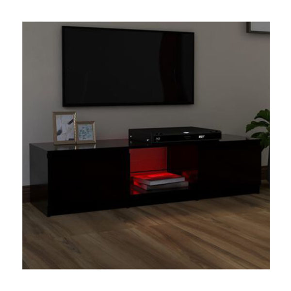 Tv Cabinet With Led Lights Black