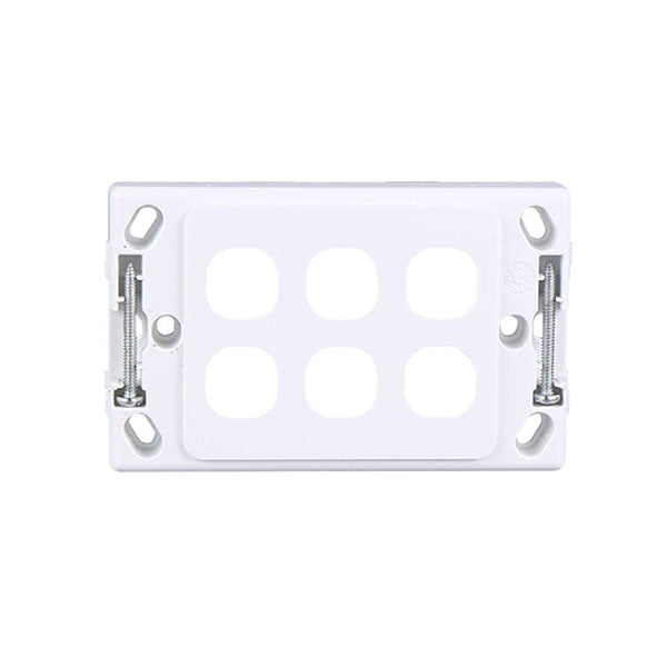 Ultima 6 Gang Switch Cover White