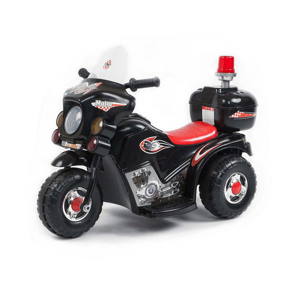 Childrens Electric Ride on Motorcycle Black Rechargeable Up To 1Hr