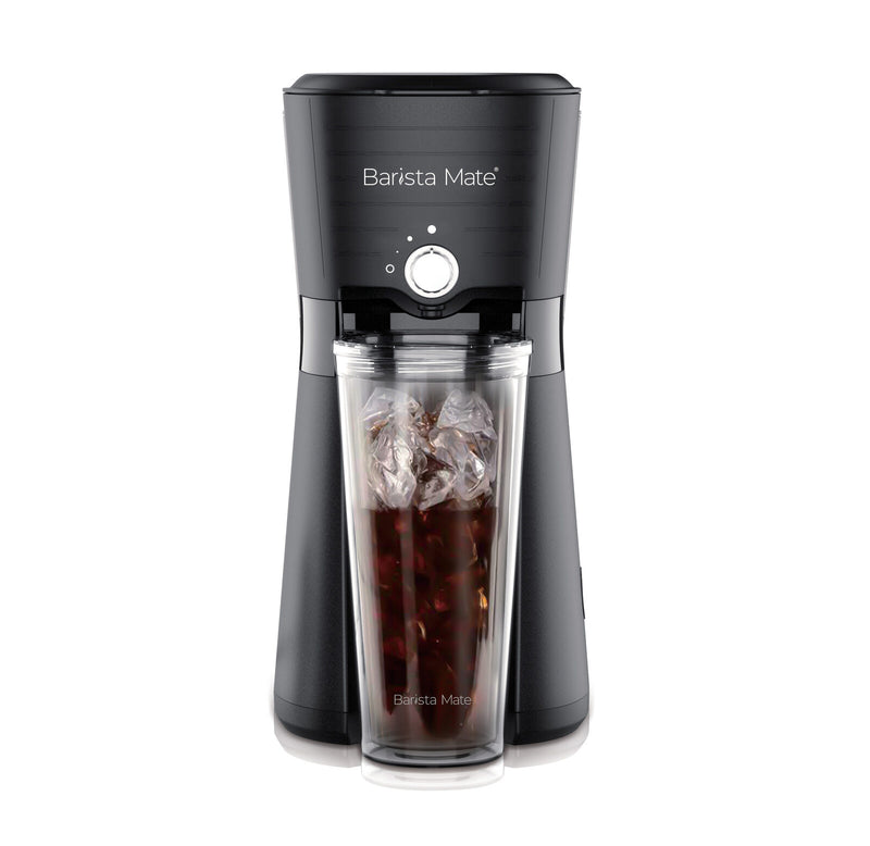 Digital Iced Coffee Maker with 10oz Reusable Cup and Straw Included