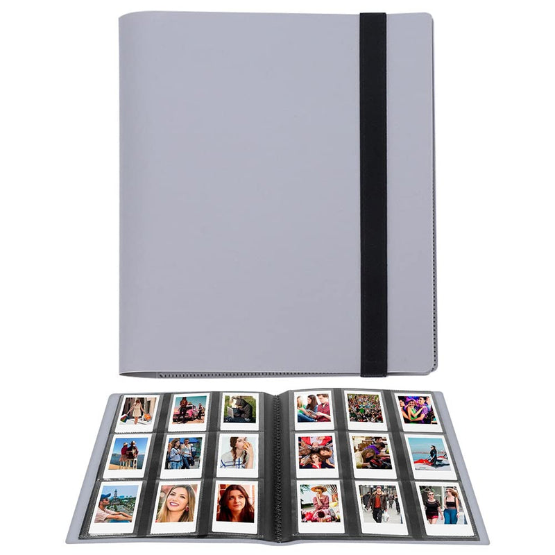 LIFEBEA 432 Pockets Photo Album for Fujifilm Instax Mini Camera Polaroid Snap PIC 300 Z2300 Instant Camera 2x3 Photo Album Book for Fujifilm Instax Mini 11 9 Evo 90 70 40 8 7 LiPlay Instant Camera Grey