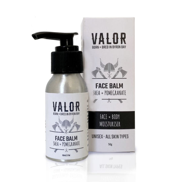 Valor Face Balm Shea and Pomegranate