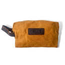 Waxed Canvas Toiletry Bag Mustard