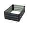 Garden Bed 80 X 60 X 30Cm Galvanized Steel Black