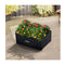 Garden Bed 80 X 60 X 30Cm Galvanized Steel Black