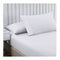 White Fitted Sheet and Pillowcase Set