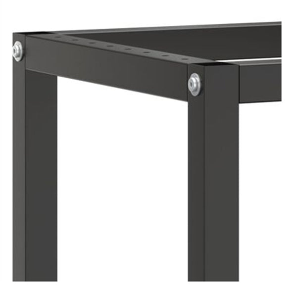 Work Bench Frame Matte Black And Matte Red 110 X 50 X 79 Cm Metal