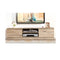 160 Cm Tv Stand Entertainment Unit Lowline Storage Cabinet Wooden