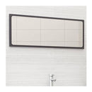 Bathroom Mirror High Gloss Grey 100 Cm Chipboard