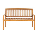 3 Seater Stacking Garden Bench 159 Cm Solid Teak Wood