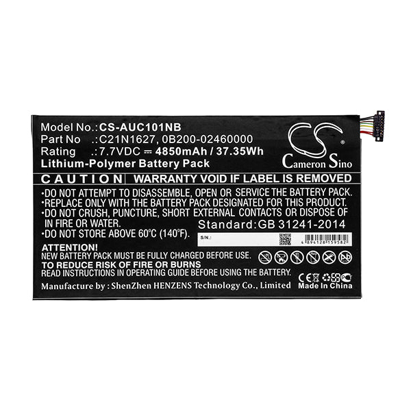 Cameron Sino Auc101Nb 4850Mah Battery For Asus Notebook Laptop