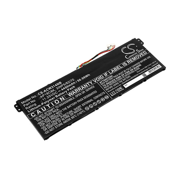 Cameron Sino Acw314Nb 4450Mah Battery For Acer Notebook Laptop