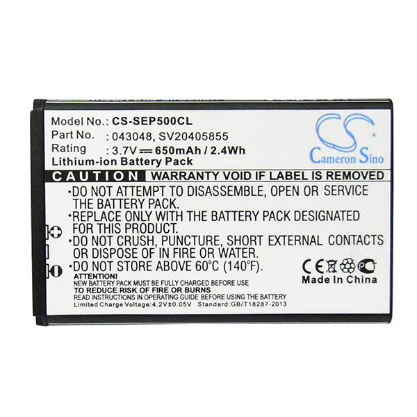 Cameron Sino Sep500Cl 650Mah Battery For Swissvoice Cordless Phone