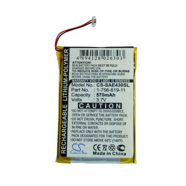 Cameron Sino Sae430Sl 570Mah Battery For Sony Media Player