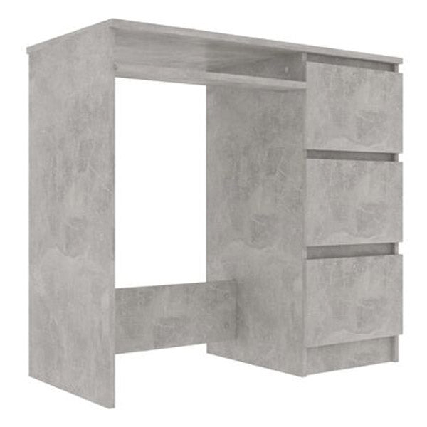 Desk Concrete Grey 90X45X76 Cm Chipboard