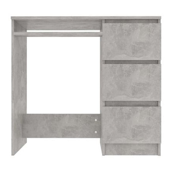 Desk Concrete Grey 90X45X76 Cm Chipboard