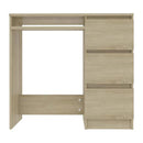 Desk Sonoma Oak 90X45X76 Cm Chipboard