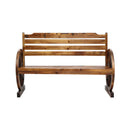 Garden Bench Wooden Wagon Chair 3 Seat Outdoor Furniture