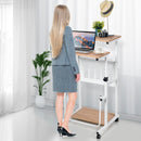 2in1 Office Desk with Height Adjustable Desktop for Home Office