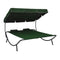 Outdoor Lounge Bed With Canopy And Pillows 200X173X135 Cm