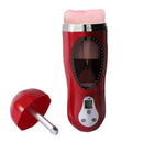 Male Vibrating Masturbation Cup Vagina Suction Licking Cup Sex Toy Red