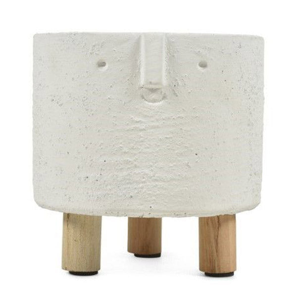 Face Planter Cement With Legs White 120X120X135Mm