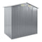 Garden Shed With Rack Grey 205X130X183 Cm Iron