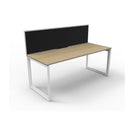 Infinite 1 Person 1 Workstation W Screen 1800 X 780 X 730Mm Oak Wte