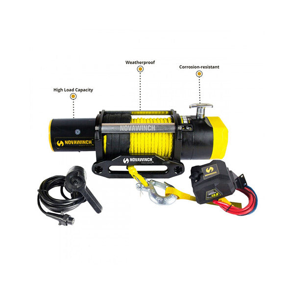 12V Electric Winch Synthetic Rope